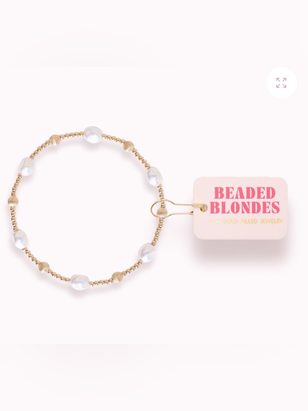Beaded Blondes Maggie Fluted Bracelet